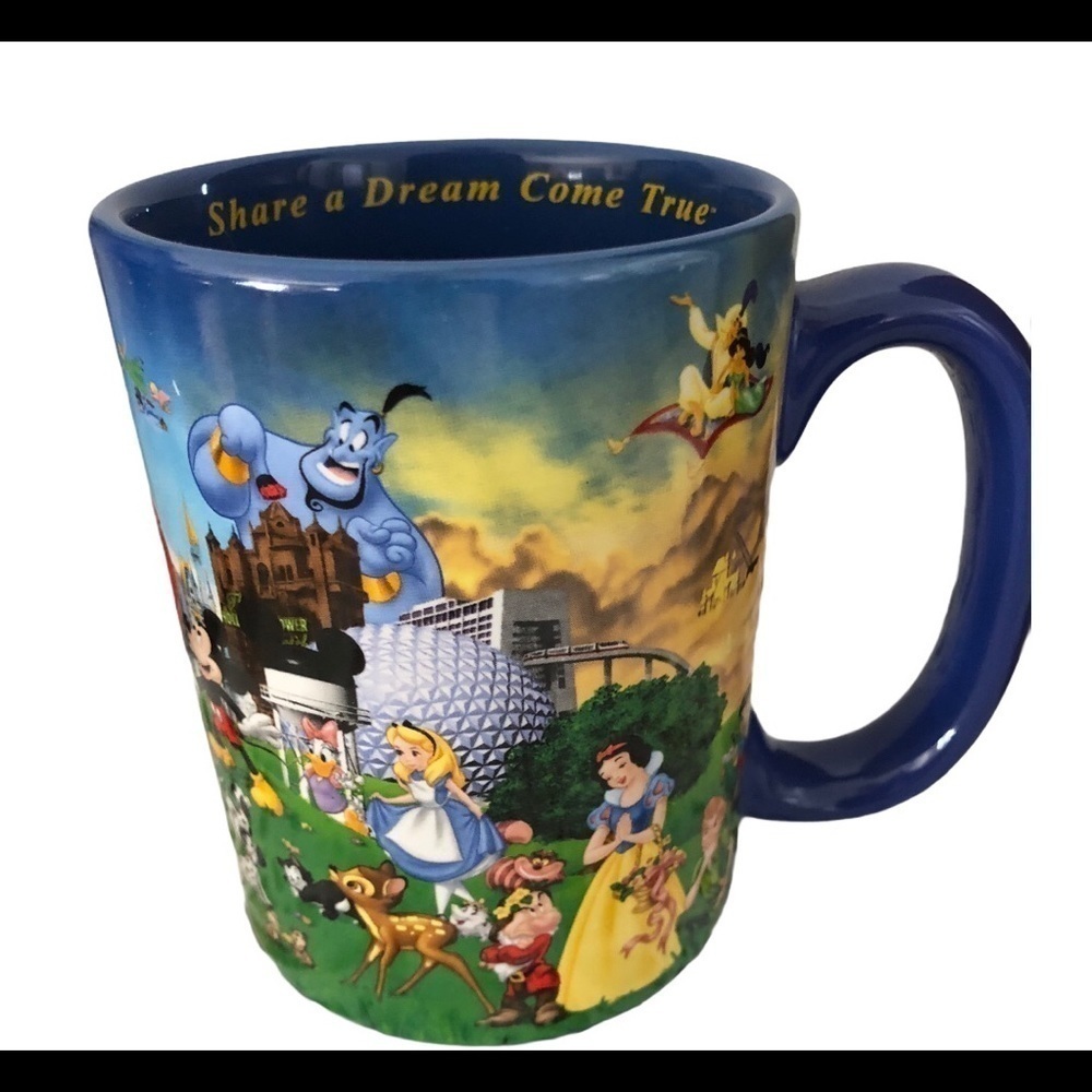 Disney Coffee Tea Mug 100 Years Of Magic Share a Dream Whimsical Fun Novelty